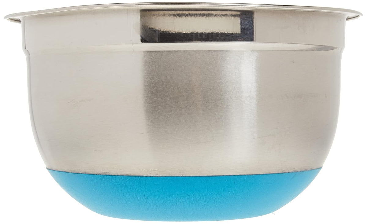 Excelsteel 297 3-Quart Stainless Steel Non Skid Base Mixing Bowl