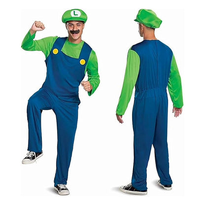 Disguise - Disfraz de Nintendo Super Mario Bros Luigi para adultos, color verde