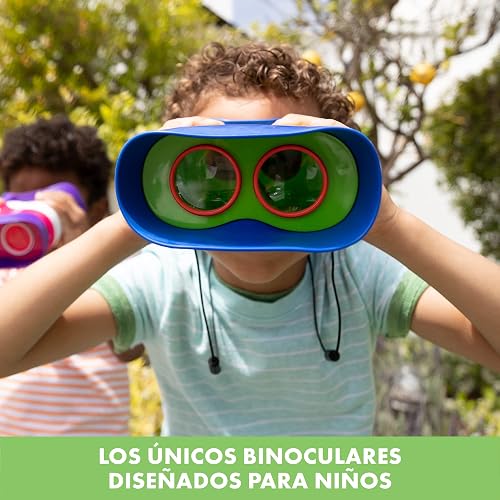Educational Insights GeoSafari Kidnoculars | Binoculares para Niños y Niñas, Juguete de Ciencia, Campamento y Naturaleza, Regalos para Fiestas, Juegos de Exploración