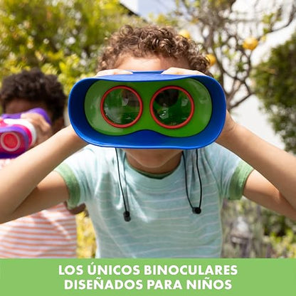 Educational Insights GeoSafari Kidnoculars | Binoculares para Niños y Niñas, Juguete de Ciencia, Campamento y Naturaleza, Regalos para Fiestas, Juegos de Exploración
