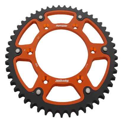 Supersprox RST-990-51-ORG Piñón sigiloso naranja | Repuesto OEM, compatible con motores Husqvarna 701 Enduro 701 Supermoto FC 250 Comp Limited 620, 390 450 550, RST-990-51-ORG