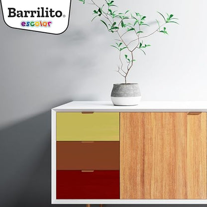 BARRILITO Papel Contacto Adhesivo Blanco 0.45 x 20m