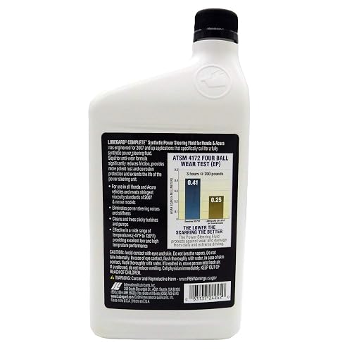Lubegard Líquido Sintético de Dirección Asistida 24242 para Honda/Acura, 946 ml