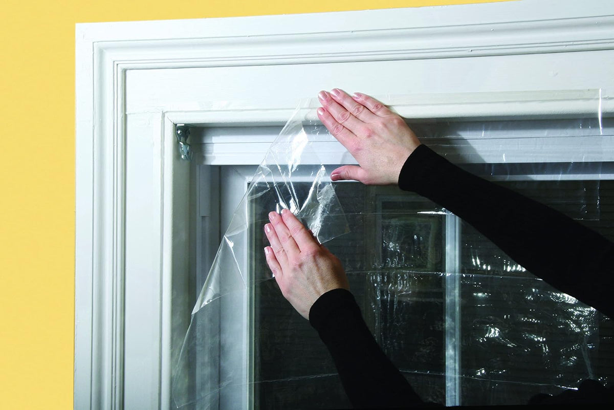 Frost King V73/4T - Kit de película retráctil para ventana, paquete de 4, transparente, transparente