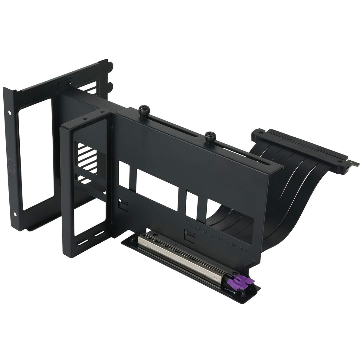 Cooler Master Master Accessory - Kit de soporte vertical para tarjetas gráficas versión 2 con cable elevador premium PCI-E 3.0 x 16-165 mm, compatible con todos los chasis ATX estándar (MCA-U000R-KFVK01)