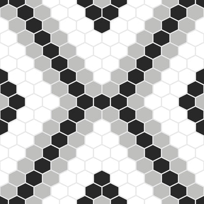 FloorPops FP2950 Leyton - Azulejos de piso para despegar y pegar, color negro