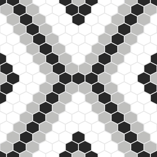 FloorPops FP2950 Leyton - Azulejos de piso para despegar y pegar, color negro