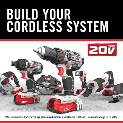 Porter-Cable 20V MAX* Batería de Litio, 4.0-Ah, Paquete de 2 (PCC685LP)