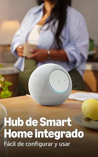 Echo Studio (modelo más reciente), Audio espacial inmersivo y Dolby Atmos, blanco glacial