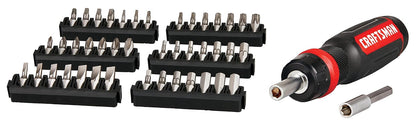 CRAFTSMAN Juego de Desarmador con Puntas Intercambiables 44 Piezas CMHT68017