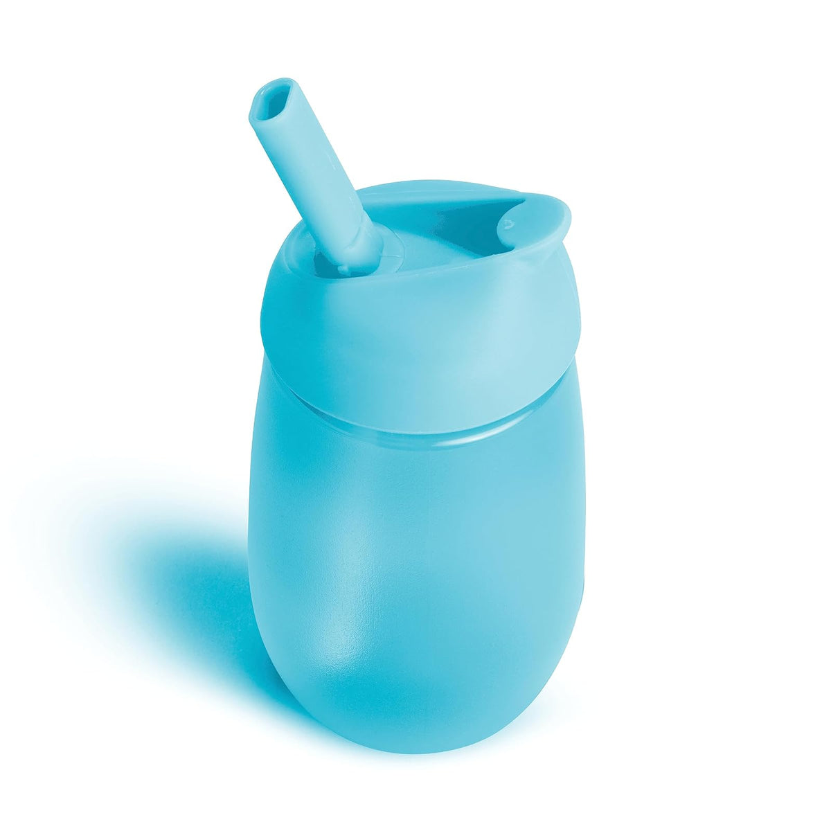 Munchkin® Simple Clean™ Taza para beber con popote fácil de limpiar, 10 onzas, paquete de 2, azul/verde