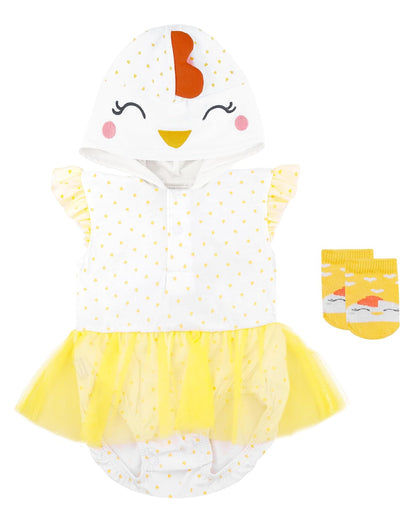 Baby Creysi Body Pollito para Bebé Niña Algodón Hipoalergénico