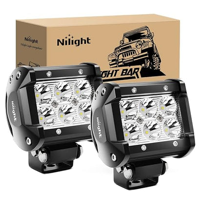Nilight - Luces LED Spot Driving, Jeep SUV, 2 piezas