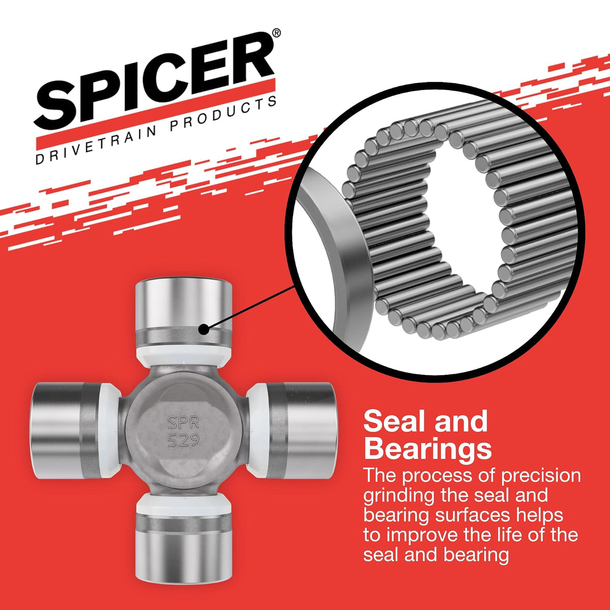 Spicer Kit de Juntas Universales Serie 1310, Negro 5-1310-1X
