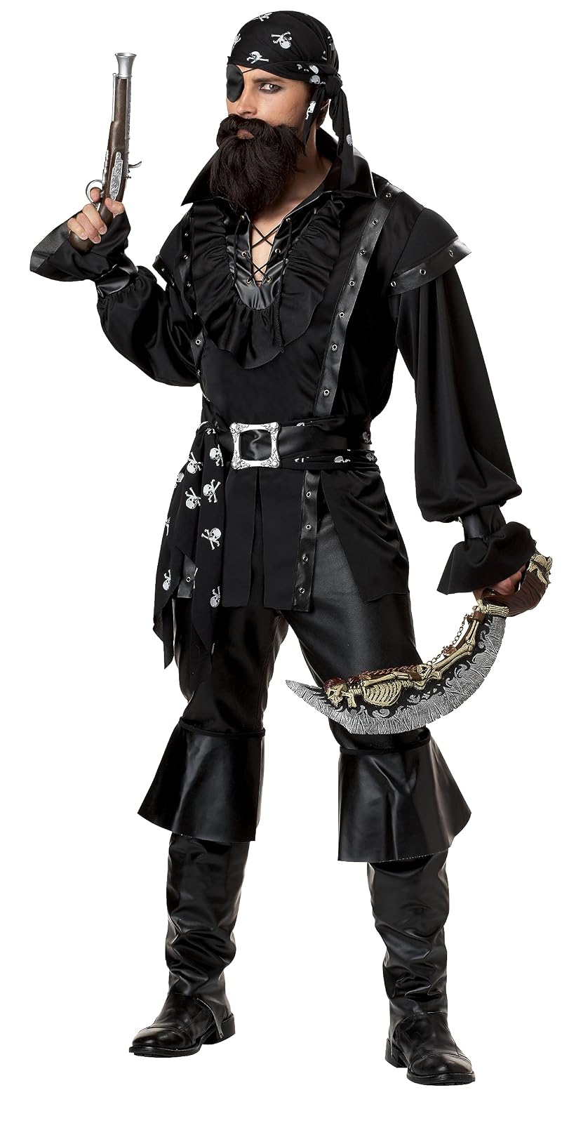 California Costumes Men's Plundering Pirate Adult, Black, Medium