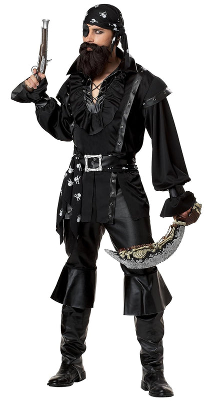 California Costumes Men's Plundering Pirate Adult, Black, Medium