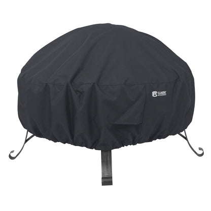 Classic Accessories 55-553-010401-00 Round Fire Pit Cover, 36", Black