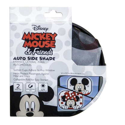 Plasticolor Disney Mickey & Minnie Peek-A-Boo Parasol para Ventana Lateral, Rojo, 003815R01, Paquete de 2
