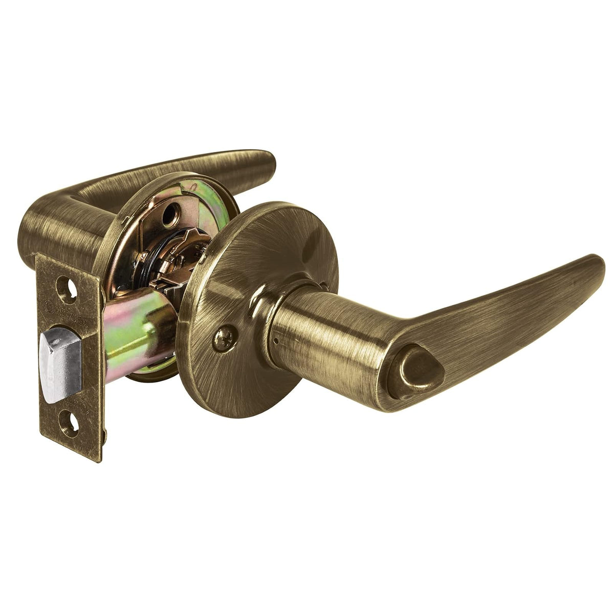 Hermex CEMA-1R Cerradura de Manija Latón Brillante - Latón antiguo - Baño