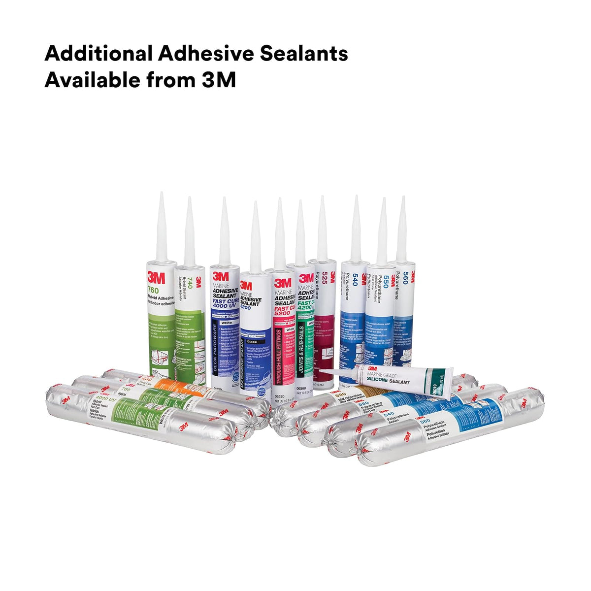 3M™ Sellador calcomanía de poliuretano 560, blanco, cartucho de 310 ml