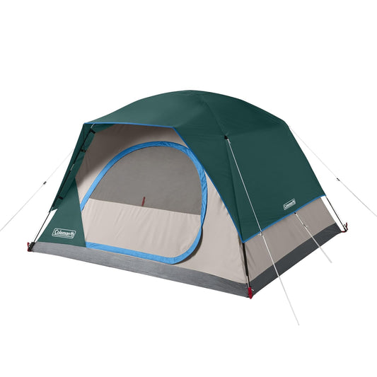 Coleman Skydome Tent with 5 Minute Setup, 2/4/6/8-Person Weatherproof Tent with Rainfly & Carry Bag, 20% More Headroom Than Traditional Canopies