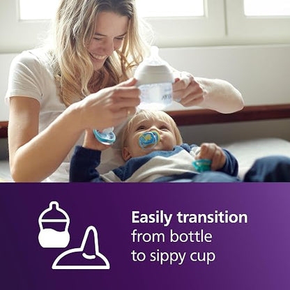 Philips AVENT Natural Trainer SCF263/01 - Vaso para beber con pezón de respuesta natural y boquilla suave, 5 onzas, 1 unidad