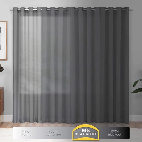 Eclipse Kendall Blackout - Panel de Cortina Termal, Marrón (Chocolate), 107 cm x 241 cm (42 in x 95 in)