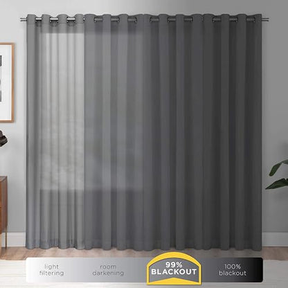 Eclipse Kendall Blackout - Panel de Cortina Termal, Marrón (Chocolate), 107 cm x 241 cm (42 in x 95 in)