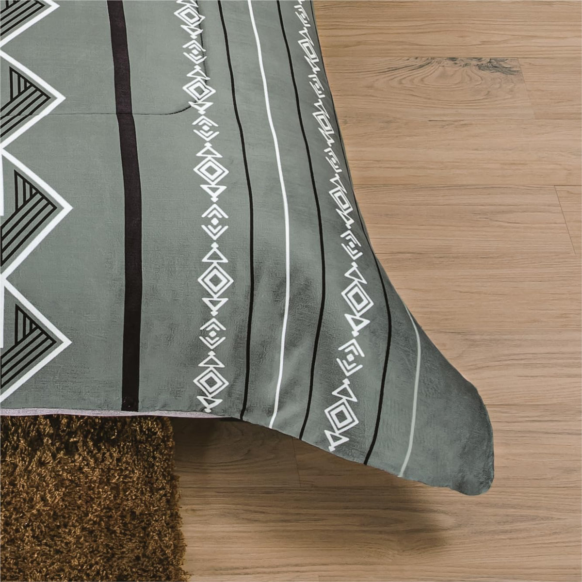 Colchas Concord Cobertor Pachi Flannel, Color Gris, 100% Poliéster, Tamaño King Size, Queen Size, Manta Cálida y Suave para Cama, Ideal para Invierno, 1 Pieza