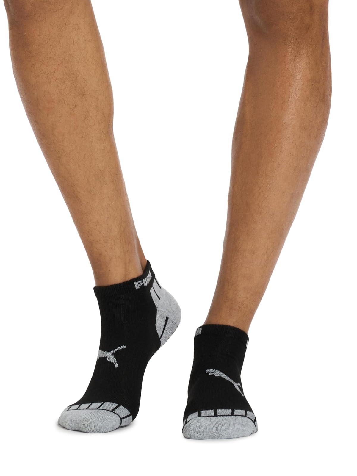 PUMA - Paquete de 8 calcetines de corte bajo para hombre
