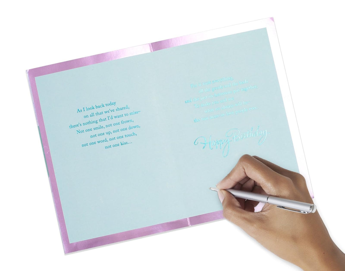 Hallmark Tarjeta de cumpleaños para esposa (foto de orquídea)