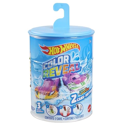 Hot Wheels 2 Pack Color Reveal Vehículos de Juguete para niños de 3 años en adelante