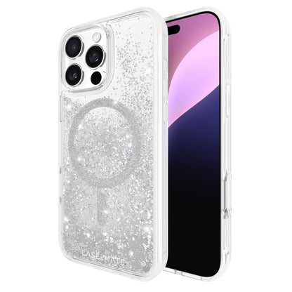 Case-Mate Funda Magnética para iPhone 16 Pro Max, Compatible con MagSafe - Silver Waterfall - iPhone 16 Pro Max
