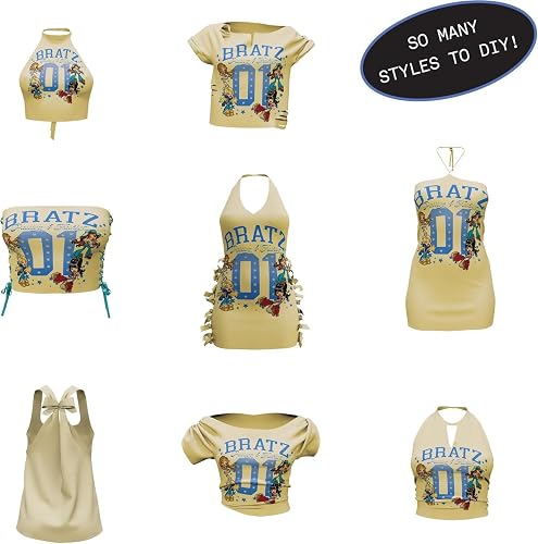 Bratz Stylin' Sasha - - Muñeca de Moda con Camiseta Personalizable Que Puedes Usar, Incluye Accesorios, Lindos Juguetes para Niñas
