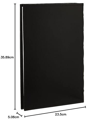 Álbumes de fotos de Pioneer Álbum de fotos europeo de cuero de 300 bolsillos para impresiones de 4 por 6 pulgadas, negro