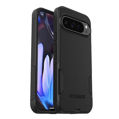 OtterBox - Funda para Google Pixel 9 Pro XL Commuter Series, Color Negro, Ultra Elegante, Compatible con Carga inalámbrica, Bordes elevados Que protegen la cámara y la visualización