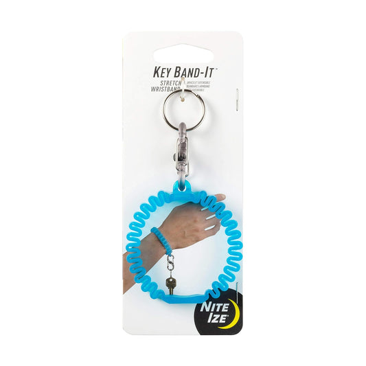 Nite Ize KWB-03-R6 Llavero de pulsera elástica con clip S-Biner, color azul
