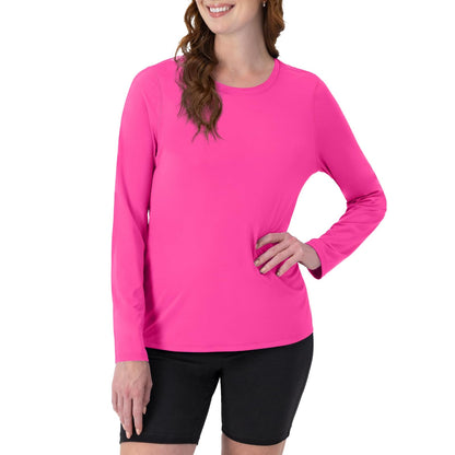 Hanes Sport Cool DRI playera de manga larga para mujer - Wow Pink - 1 paquete - CH