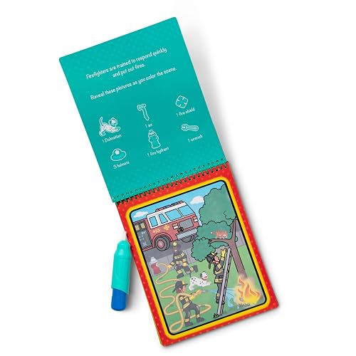 Melissa & Doug On the Go Water Wow! Ocupaciones (Bloc Reutilizable de Actividades Revela con Agua, Pluma Gruesa de Agua)