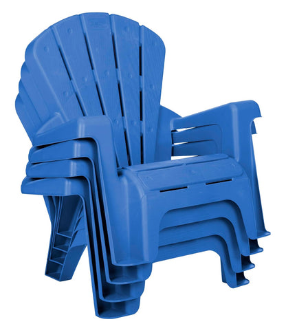 Sillas de jardín - Azul Paquete de 4
