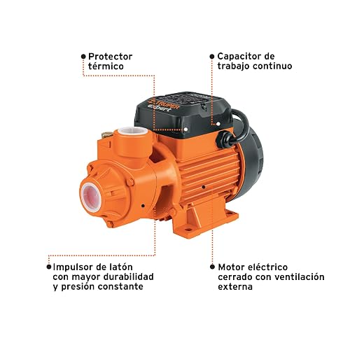 Truper Expert BOAP-3/4, Bomba eléctrica periférica para agua 3/4 HP uso agrícola