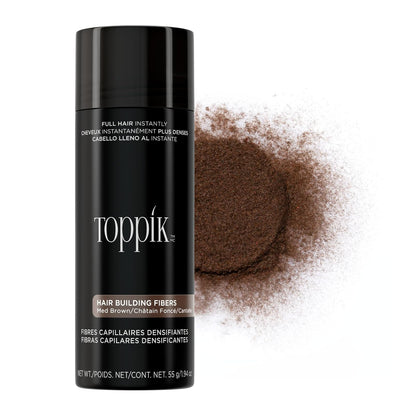 Toppik Fibras de Construcción de Cabello - Medium Brown - 55 g (Paquete de 1)