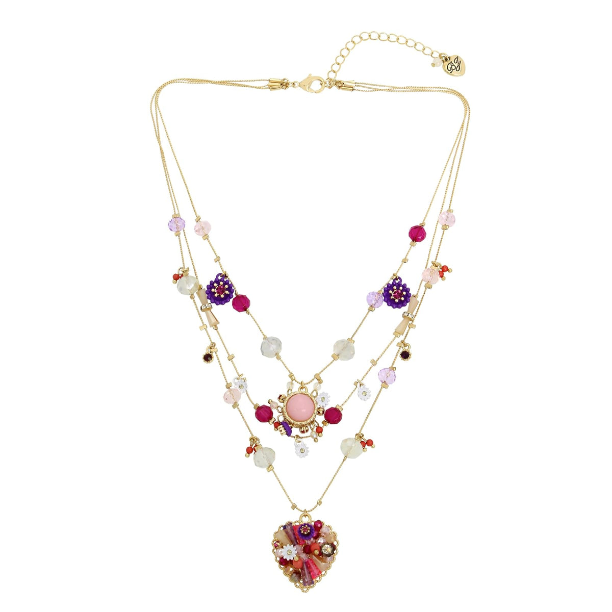 Betsey Johnson - Collar con dije de mariposa para mujer