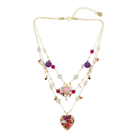 Betsey Johnson - Collar con dije de mariposa para mujer
