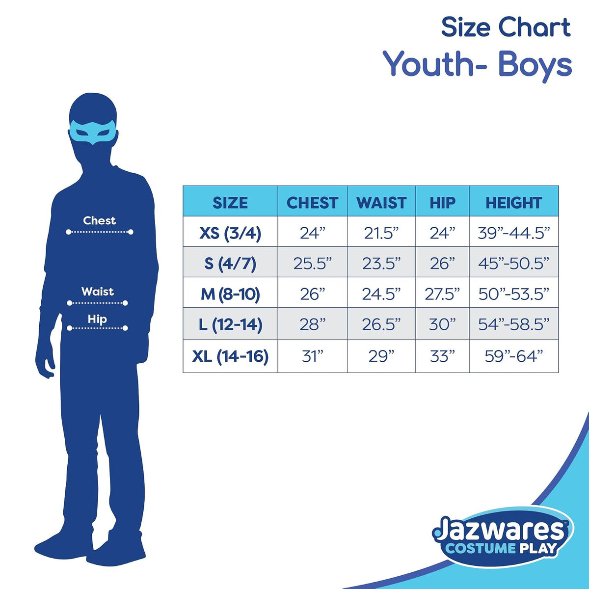 Jazwares Costume Play Disfraz para niños jóvenes Disfraz para niños jóvenes Niños