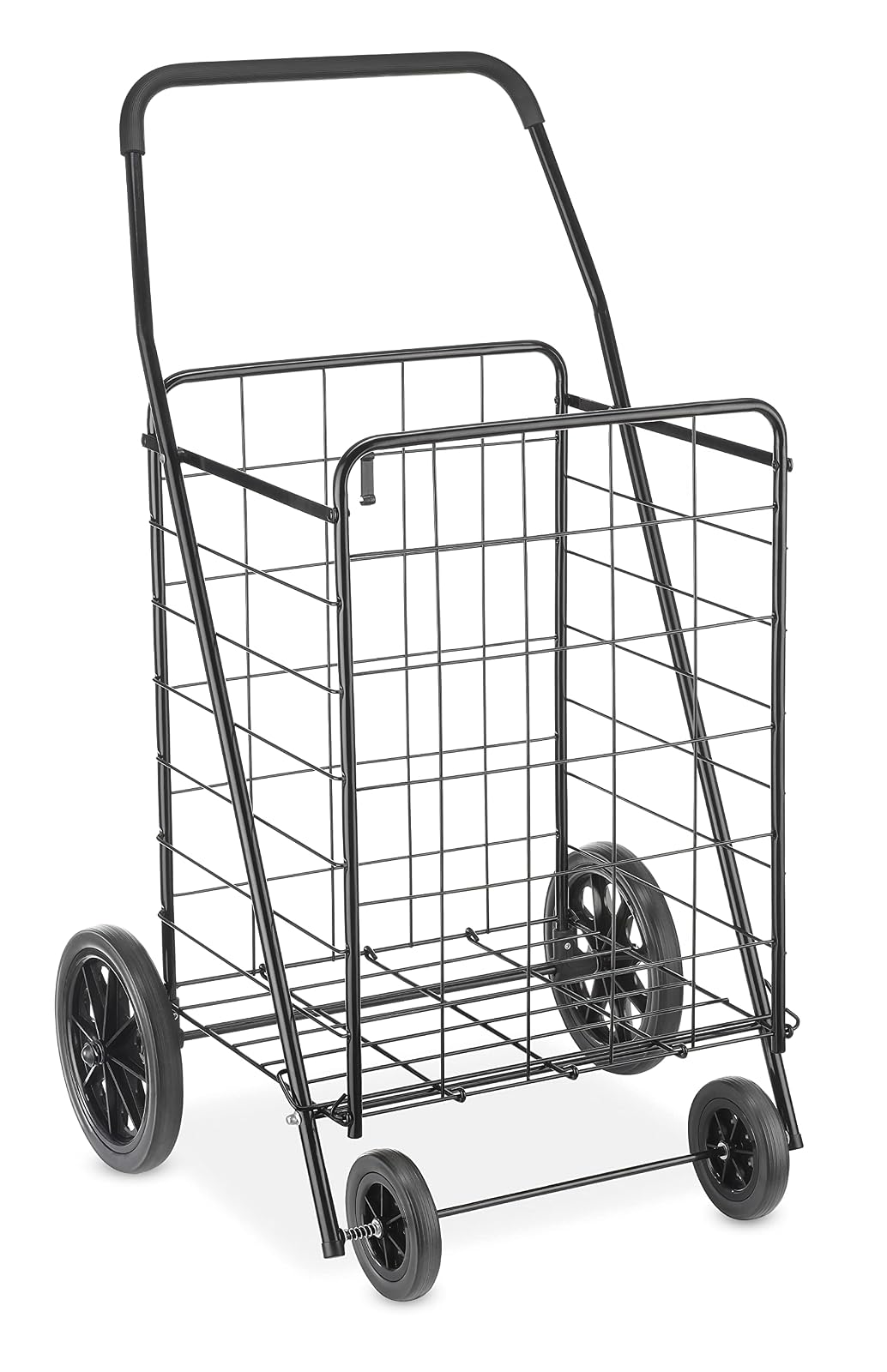 Whitmor - Carrito de compras Deluxe Rolling Utility, negro
