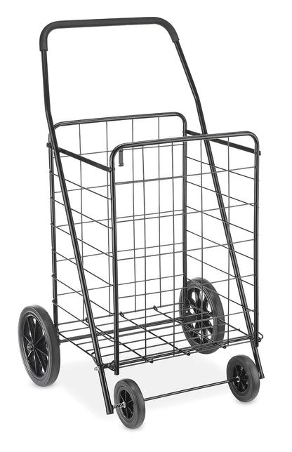 Whitmor - Carrito de compras Deluxe Rolling Utility, negro