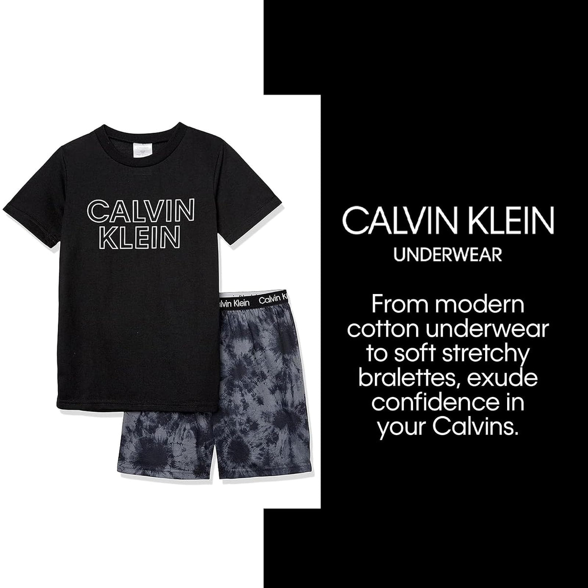 Calvin Klein Calvin Klein Conjunto de Pijama de 2 Piezas para niños Juego de Pijama para Niños
