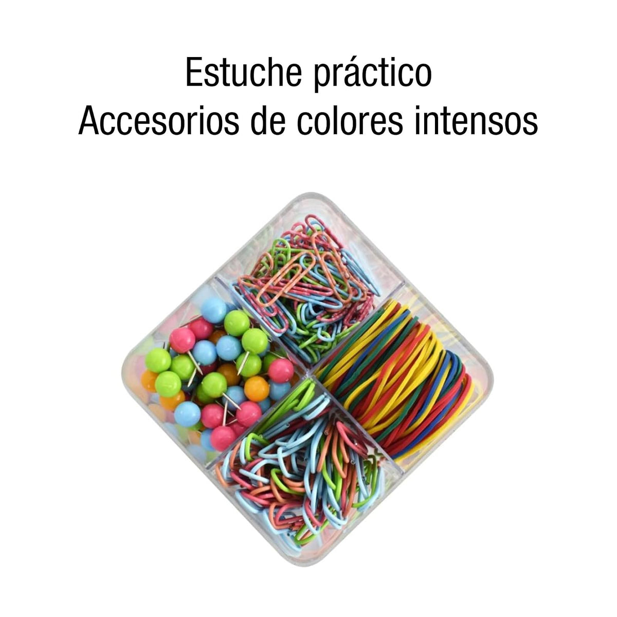 ACCO Set de Clips y Accesorios de Colores, Color Fresa. P4598