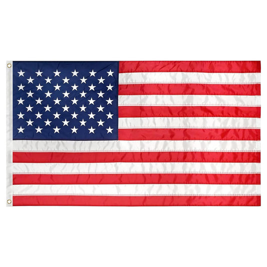 5 x 8 Super Tough Sewn Heavy Duty Polyester - Embroidered Stars - American Flag